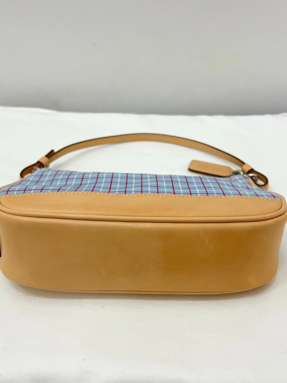 Coach Blue Plaid Small Bag in Style 7736